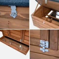 ALICE'S GARDEN Poulailler En Bois JAVA. 4 Poules. Cage à Poule Avec Enclos - Bois -Poulailler et élevage de la basse-cour Soldes Magasin 10259119 3