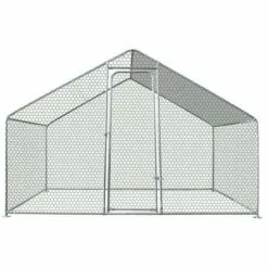 TERRE JARDIN Enclos Poulailler / Volière Extérieur 6 M2 -Poulailler et élevage de la basse-cour Soldes Magasin 10347886 3