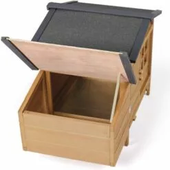 IDMARKET Poulailler Sur Pilotis Avec Pondoir En Bois 9 IDMARKET Poulailler Sur Pilotis Avec Pondoir En Bois -Poulailler et élevage de la basse-cour Soldes Magasin 11662020 5