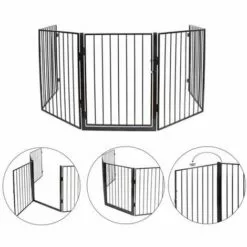 MUCOLA Grille De Protection De Cheminée Grille De Protection Escalier Bébé Enfant Animal 300cm Métal