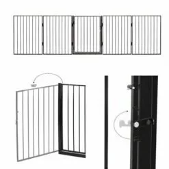 MUCOLA Grille De Protection De Cheminée Grille De Protection Escalier Bébé Enfant Animal 300cm Métal -Poulailler et élevage de la basse-cour Soldes Magasin 12668451 4