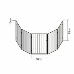 MUCOLA Grille De Protection De Cheminée Grille De Protection Escalier Bébé Enfant Animal 300cm Métal -Poulailler et élevage de la basse-cour Soldes Magasin 12668451 5