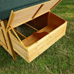 MUCOLA Poulailler, Clapier, Cages à Lapin En Bois En Libre Parcours XXL -Poulailler et élevage de la basse-cour Soldes Magasin 12668479 4