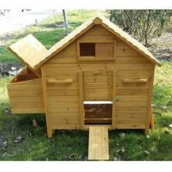 POULAILLER DIRECT Poulailler Bassette Xl 6 À 8 Poules Toit Bois -Poulailler et élevage de la basse-cour Soldes Magasin 13510110 4