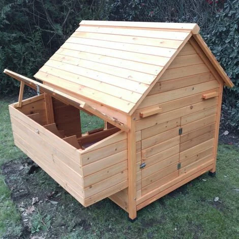 CHEMIN DES POULAILLERS Poulailler Cémani Xl Toit Bois 6 À 10 Poules 5 CHEMIN DES POULAILLERS Poulailler Cémani Xl Toit Bois 6 À 10 Poules – Image 5