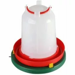 CHEMIN DES POULAILLERS Chauffe Abreuvoir Poule Diamètre 20 Cm Vert Gaun -Poulailler et élevage de la basse-cour Soldes Magasin 13510116 3