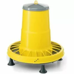 CHEMIN DES POULAILLERS Mangeoire Plastique Réglable 15.5kg Sur Pieds