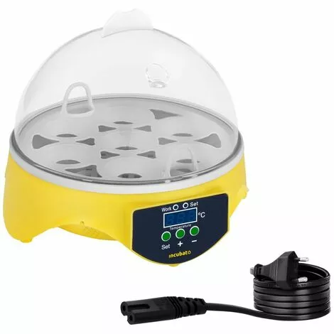 INCUBATO Couveuse Semi Automatique Incubateur Digital LED Machine À Couver 7 Oeufs Poule - Marron, Blanc 2 INCUBATO Couveuse Semi Automatique Incubateur Digital LED Machine À Couver 7 Oeufs Poule - Marron, Blanc – Image 2