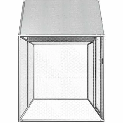 Poulailler 2 X 1 X 1,5 M Acier Galvanisé VidaXL 3 Poulailler 2 X 1 X 1,5 M Acier Galvanisé VidaXL – Image 3