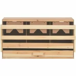 Pondoir 3 Compartiments 72x33x38 Cm Pinède Solide VidaXL -Poulailler et élevage de la basse-cour Soldes Magasin 15011242 5