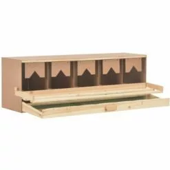 Pondoir 5 Compartiments 117x33x38 Cm Pinède Solide VidaXL -Poulailler et élevage de la basse-cour Soldes Magasin 15011248 4