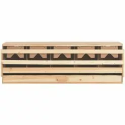 Pondoir 5 Compartiments 117x33x38 Cm Pinède Solide VidaXL -Poulailler et élevage de la basse-cour Soldes Magasin 15011248 5