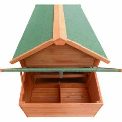 WILTEC Poulailler Enclos Et Abri Spacieux Bois D'épicéa Toit En Bitume 1710x800x1100 Mm Élevage Basse-cour -Poulailler et élevage de la basse-cour Soldes Magasin 1526565 3