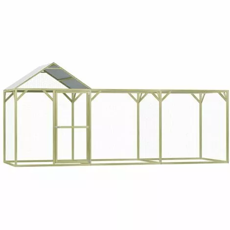 VidaXL Poulailler 4,5x1,5x2 M Pinède Imprégnée - Vert 1 VidaXL Poulailler 4,5x1,5x2 M Pinède Imprégnée - Vert