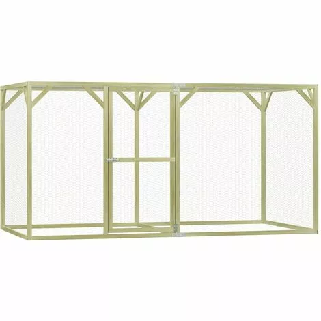 VidaXL Poulailler 1,5x3x1,5 M Pinède Imprégnée - Vert 1 VidaXL Poulailler 1,5x3x1,5 M Pinède Imprégnée - Vert