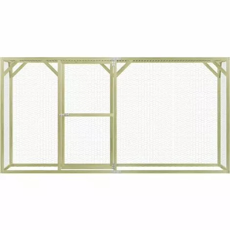 VidaXL Poulailler 1,5x3x1,5 M Pinède Imprégnée - Vert 2 VidaXL Poulailler 1,5x3x1,5 M Pinède Imprégnée - Vert – Image 2