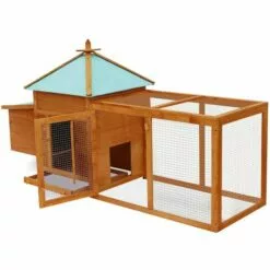 VidaXL Poulailler D'extérieur - Brun -Poulailler et élevage de la basse-cour Soldes Magasin 1608755 3
