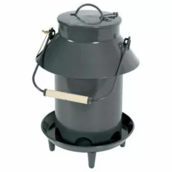 Mangeoire ZOLUX Sur Pied - Avec Toit - Métal - Gris - 3,5Kg - 175645