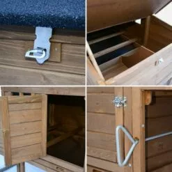 ALICE'S GARDEN Poulailler En Bois Avec Carré Potager CAMPINE, 3 Poules, Cage à Poule Avec Enclos, Poulailler Avec Jardinière - Bois -Poulailler et élevage de la basse-cour Soldes Magasin 16770478 3