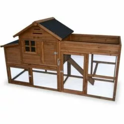 ALICE'S GARDEN Poulailler En Bois Avec Carré Potager CAMPINE, 3 Poules, Cage à Poule Avec Enclos, Poulailler Avec Jardinière - Bois -Poulailler et élevage de la basse-cour Soldes Magasin 16770478 5