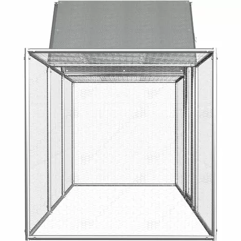 Poulailler 3 X 1 X 1,5 M Acier Galvanisé VidaXL 3 Poulailler 3 X 1 X 1,5 M Acier Galvanisé VidaXL – Image 3
