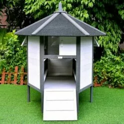 MUCOLA Poulailler Poulet Volailles Blanc Gris Domestiques Volière XXL 6-coins Stylo Volaille -Poulailler et élevage de la basse-cour Soldes Magasin 17089333 3