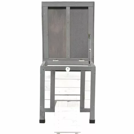 MUCOLA Maison De Chat Blanc/gris Maison De Chat Extérieur Chat Grotte Litière Boîte De Bois Maison De Chat 3 MUCOLA Maison De Chat Blanc/gris Maison De Chat Extérieur Chat Grotte Litière Boîte De Bois Maison De Chat – Image 3