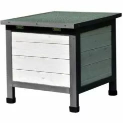 MUCOLA Maison De Chat Blanc/gris Maison De Chat Extérieur Chat Grotte Litière Boîte De Bois Maison De Chat 9 MUCOLA Maison De Chat Blanc/gris Maison De Chat Extérieur Chat Grotte Litière Boîte De Bois Maison De Chat -Poulailler et élevage de la basse-cour Soldes Magasin 18032209 5