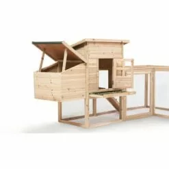 CONCEPT-USINE Poulailler Avec 2 Pondoirs GEORGETTE - Marron -Poulailler et élevage de la basse-cour Soldes Magasin 18107350 3