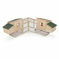 CONCEPT-USINE Poulailler Avec 2 Pondoirs GEORGETTE - Marron -Poulailler et élevage de la basse-cour Soldes Magasin 18107350 5