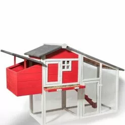 CONCEPT-USINE Poulailler Couleur Rouge & Blanc ODETTE - Blanc