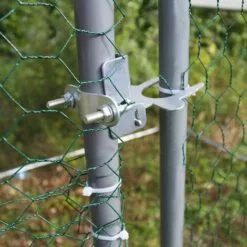 MONSTER SHOP Enclos Poulailler Extérieur 3mx2mx2m Volière Acier Galvanisé Volaille Cage Animal Chien Lapin Canard Bâche Toit - Argent 8 MONSTER SHOP Enclos Poulailler Extérieur 3mx2mx2m Volière Acier Galvanisé Volaille Cage Animal Chien Lapin Canard Bâche Toit - Argent -Poulailler et élevage de la basse-cour Soldes Magasin 18302137 4