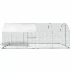 IDMARKET Enclos Poulailler Dôme 15 M² Parc Grillagé 3x5 M Avec Porte Latérale - Naturel 7 IDMARKET Enclos Poulailler Dôme 15 M² Parc Grillagé 3x5 M Avec Porte Latérale - Naturel -Poulailler et élevage de la basse-cour Soldes Magasin 18322194 3