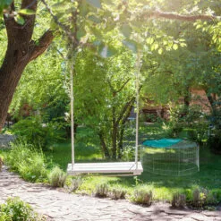 Relaxdays Enclos Avec Couverture En Filet, Lapins, Cochons D’inde, Extérieur, élevage, HlP 60x150x150 Cm, Argent -Poulailler et élevage de la basse-cour Soldes Magasin 19499157 5