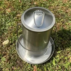 POULAILLER DIRECT Abreuvoir Poule En Acier Inoxydable 4l - Gaun -Poulailler et élevage de la basse-cour Soldes Magasin 19946890 3