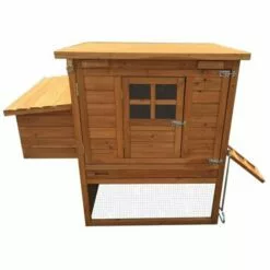 POULAILLER DIRECT Poulailler Barbu M 6 À 8 Poules Toit Bois Ouvrant