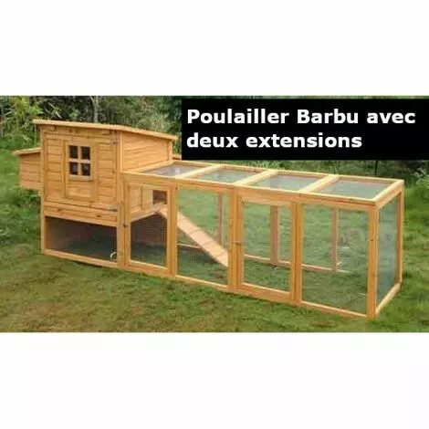 POULAILLER DIRECT Extension Parc Grillagé Poulailler Barbu S Et Barbu M 2 POULAILLER DIRECT Extension Parc Grillagé Poulailler Barbu S Et Barbu M – Image 2