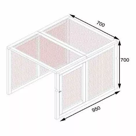 POULAILLER DIRECT Extension Parc Grillagé Poulailler Barbu S Et Barbu M 3 POULAILLER DIRECT Extension Parc Grillagé Poulailler Barbu S Et Barbu M – Image 3