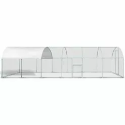 IDMARKET Enclos Poulailler Dôme 22,5 M² Parc Grillagé 3x7,5 M Avec Porte Latérale - Naturel 7 IDMARKET Enclos Poulailler Dôme 22,5 M² Parc Grillagé 3x7,5 M Avec Porte Latérale - Naturel -Poulailler et élevage de la basse-cour Soldes Magasin 21649724 3