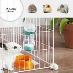 SONGMICS Enclos Modulable, Clôture Pour Petits Animaux, Cage Pour Hamsters, Lapins, Cochon D’Inde, Maille Métallique, Avec Maillet Et Serre-câbles, Usage Intérieur, LPI01W - Blanc 7 SONGMICS Enclos Modulable, Clôture Pour Petits Animaux, Cage Pour Hamsters, Lapins, Cochon D’Inde, Maille Métallique, Avec Maillet Et Serre-câbles, Usage Intérieur, LPI01W - Blanc -Poulailler et élevage de la basse-cour Soldes Magasin 22120830 3