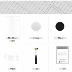 SONGMICS Enclos Modulable, Clôture Pour Petits Animaux, Cage Pour Hamsters, Lapins, Cochon D’Inde, Maille Métallique, Avec Maillet Et Serre-câbles, Usage Intérieur, LPI01W - Blanc 8 SONGMICS Enclos Modulable, Clôture Pour Petits Animaux, Cage Pour Hamsters, Lapins, Cochon D’Inde, Maille Métallique, Avec Maillet Et Serre-câbles, Usage Intérieur, LPI01W - Blanc -Poulailler et élevage de la basse-cour Soldes Magasin 22120830 4