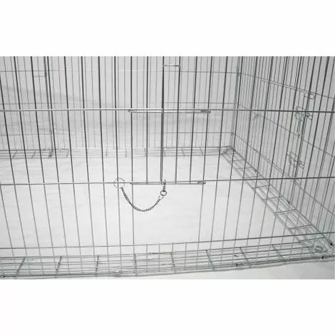 KERBL Enclos Extérieur Avec Toit Gris - Gris 2 KERBL Enclos Extérieur Avec Toit Gris - Gris – Image 2