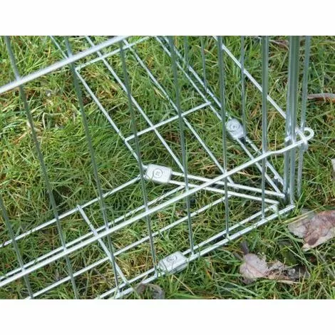 KERBL Enclos Extérieur Avec Toit Gris - Gris 4 KERBL Enclos Extérieur Avec Toit Gris - Gris – Image 4