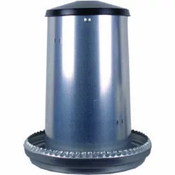 CHICK'A Nourrisseur à Trémie émaillé 25 L Pour 17 Poules - Gris -Poulailler et élevage de la basse-cour Soldes Magasin 23546510 4