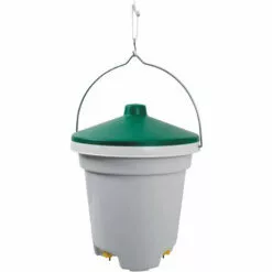 CHICK'A Abreuvoir Suspendu à Pipettes, 12 L - Blanc / Vert