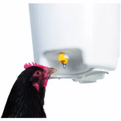 CHICK'A Abreuvoir Suspendu à Pipettes, 12 L - Blanc / Vert -Poulailler et élevage de la basse-cour Soldes Magasin 23546526 3