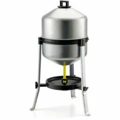 CHICK'A Abreuvoir Siphoïde Galvanisé Sur Pied 22 L Pour 25 Poules - Gris