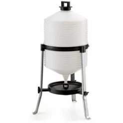 CHICK'A Abreuvoir Sur Pied En Plastique, 24 L - Noir / Blanc