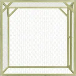 Topdeal Poulailler 1,5x1,5x1,5 M Pinède Imprégnée -Poulailler et élevage de la basse-cour Soldes Magasin 23756868 3