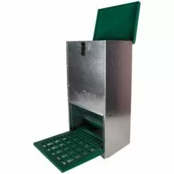 OLBA Mangeoire Anti-nuisible à Trémie, 20 Kg - Vert -Poulailler et élevage de la basse-cour Soldes Magasin 23807043 4